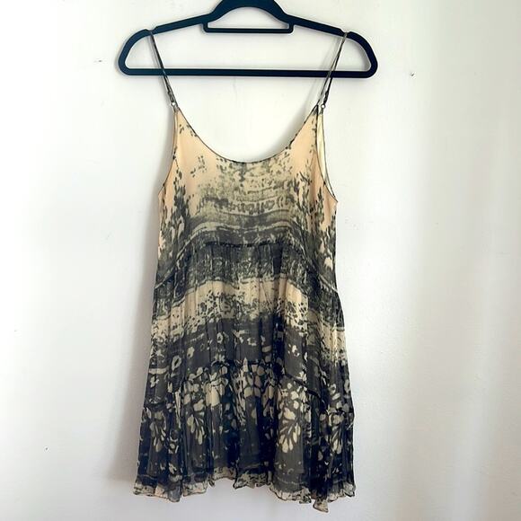 Chaser 100% silk chiffon long line babydoll camisole sz S - Picture 1 of 8